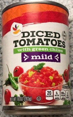 Mild Diced Tomatoes With Green Chiles, Mild With Green Chiles