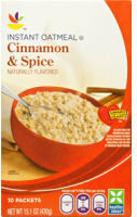 Ahold, Instant Oatmeal, Cinnamon & Spice, Cinnamon & Spice