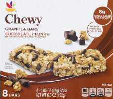 Chewy Chocolate Chunk Granola Bars, Chocolate Chunk