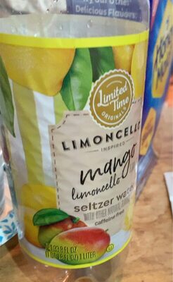 Limoncello Mango Flavored Seltzer Water, Limoncello Mango