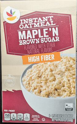 Instant Oatmeal, Maple & Brown Sugar