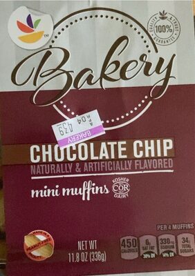 Chocolate Chip Flavored Mini Muffins, Chocolate Chip