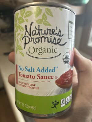 No Salt Added Tomato Sauce, Tomato