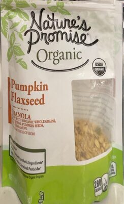 Pumpkin Flaxseed Granola Made With Organic Whole Grains, Flax Seeds, Pumpkin Seeds, And Cinnamon, Pumpkin