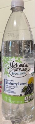 Unsweetened Sparkling Blueberry Lemon Water, Unsweetened Blueberry Lemon