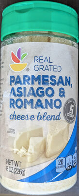 Parmesan, Asiago & Romano Cheese Blend, Parmesan, Asiago & Romano