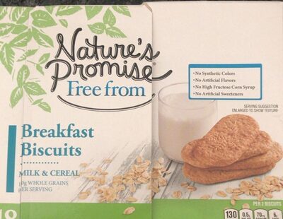 Milk & Cereal Breakfast Biscuits, Milk & Cereal