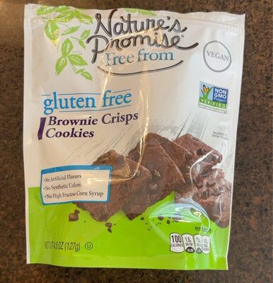Brownie Crisp Gluten Free Cookies, Brownie Crisp