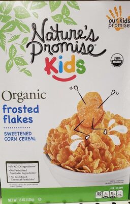 Organic Kids Frosted Flakes Sweetened Corn Cereal, Frosted Flakes, Sweetened