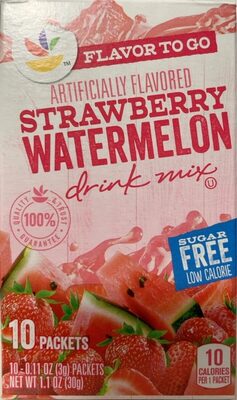 Strawberry Watermelon Sugar Free Low Calorie Drink Mix, Strawberry Watermelon