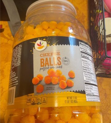 Cheese Flavored Balls Puffed Corn Snack, Cheese
