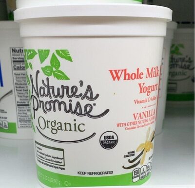 Vanilla Organic Whole Milk Yogurt, Vanilla