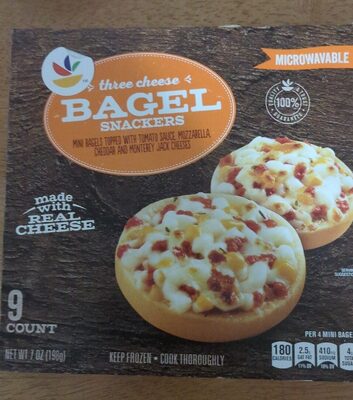 Three Cheese Mini Bagel Snackers, Three Cheese
