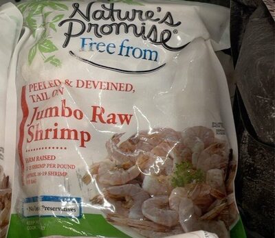 Peeled & Deveined, Tail On Jumbo Raw Shrimp