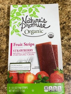 Strawberry Flavored Fruit Strips, Strawberry