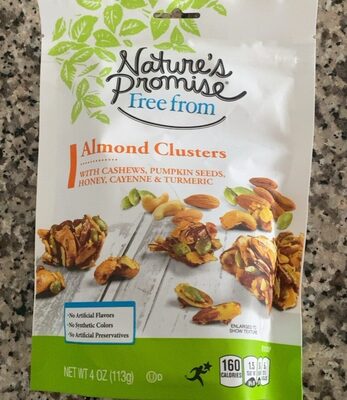 Almond Clusters With Cashews, Pumpkin Seeds, Honey, Cayenne & Turmeric, Almond With Cashews, Pumpkin Seeds, Honey, Cayenne & Turmeric