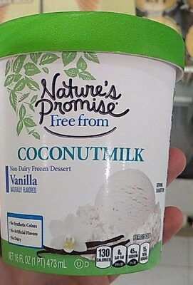 Vanilla Non-Dairy Frozen Dessert Coconutmilk, Vanilla