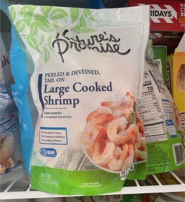 Peeled & Deveined, Tail On Large Cooked Shrimp