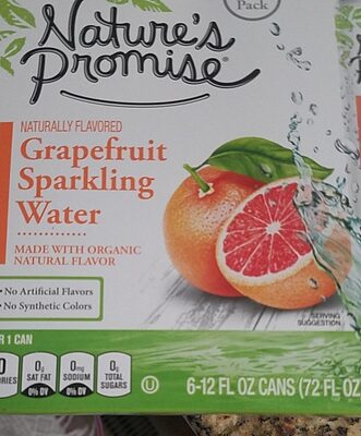 Grapefruit Flavored Sparkling Water, Grapefruit