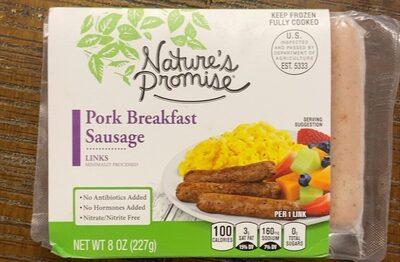 Pork Breakfast Sausage Links, Pork