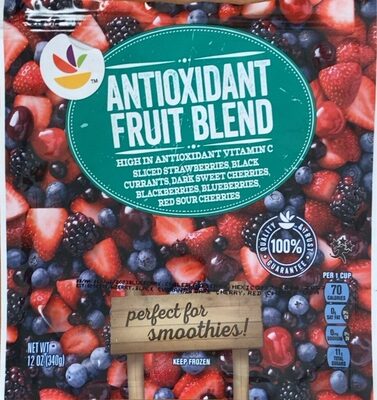 Antioxidant Fruit Blend High In Antioxidant Vitamin C Sliced Strawberries, Black Currants, Dark Sweet Cherries, Blackberries, Blueberries, Red Sour Cherries, Antioxidant Fruit Blend