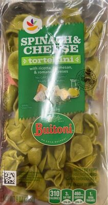 Spinach & Cheese With Ricotta, Parmesan, & Romano Cheeses Tortellini, Spinach & Cheese