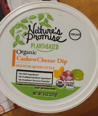 Medium Queso-Style Organic Cashewcheese Dip, Medium Queso-Style