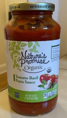 Tomato Basil Organic Pasta Sauce, Tomato Basil