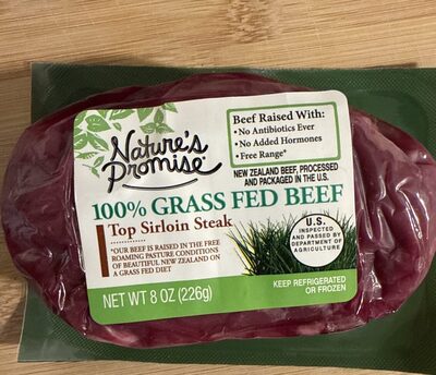 100% Grass Fed Beef Top Sirloin Steak