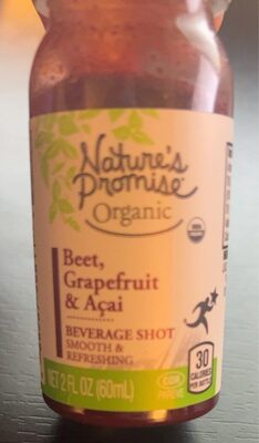 Beet, Grapefruit, & Acai Organic Beverage Shot, Beet, Grapefruit, & Acai