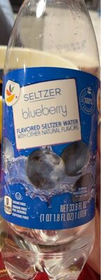 Blueberry Flavored Seltzer Water, Blueberry