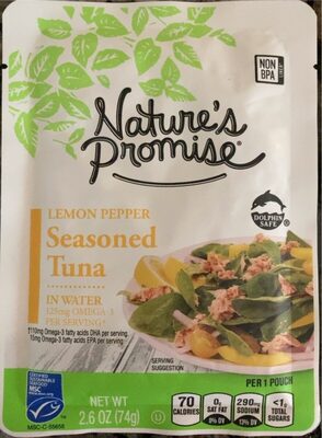 Lemon Pepper Seasoned Tuna In Water, Lemon Pepper