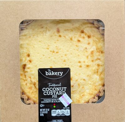 Traditional Coconut Custard Pie, Traditional Coconut Custard
