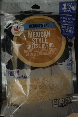 4 Cheese Mexican Style Finely Shredded Reduced Fat Monterey Jack, Cheddar, Asadero & Queso Quesadilla Cheeses, 4 Cheese