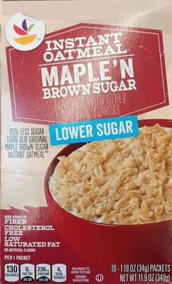 Maple'N Brown Sugar Instant Oatmeal, Maple'N Brown Sugar