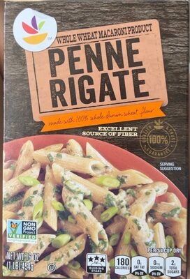 Whole Wheat Macaroni Product, Penne Rigate