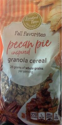 Pecan Pie Inspired Granola Cereal, Pecan Pie