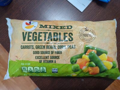 Mixed Vegetables Carrots, Green Beans, Corn, Peas, Mixed Vegetables