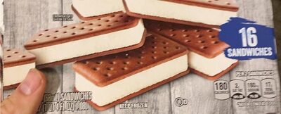 Mini Vanilla Ice Cream Chocolate Wafers Sandwiches, Mini Vanilla Ice Cream Chocolate Wafers