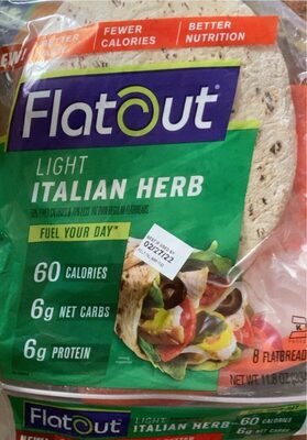 Light Italian Herb Flatbreads