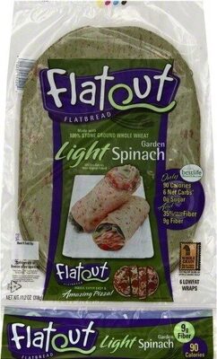 Light Spinach Flatbread, Light Spinach