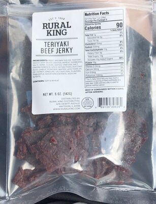 Teriyaki Beef Jerky, Teriyaki