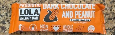 Probiotic Dark Chocolate And Peanut Energy Bar, Chocolate; Peanut