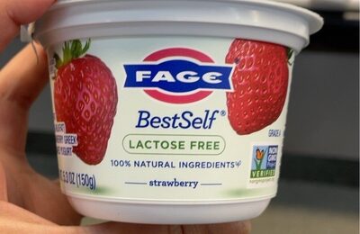 Strawberry Lactose Free Lowfat Greek Strained Yogurt, Strawberry
