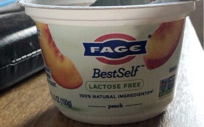 Peach Lactose Free Lowfat Greek Strained Yogurt, Peach