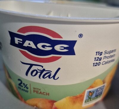 Peach Lowfat Greek Strained Yogurt, Peach