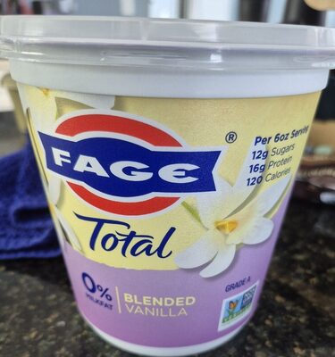 Vanilla Blended Nonfat Greek Strained Yogurt, Vanilla