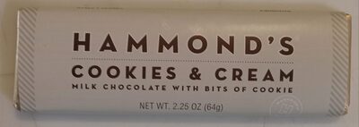 Cookies & Cream Milk Chocolate With Bits Of Cookie, Cookies & Cream
