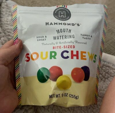 Sour Mouth Watering Bite-Sized Chews, Sour