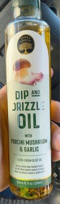 Terra Verde T-Dip And Drizzle Oil With Porcini Mushroom & Garlic Extra Virgin Olive Oil, Porcini Mushroom & Garlic
